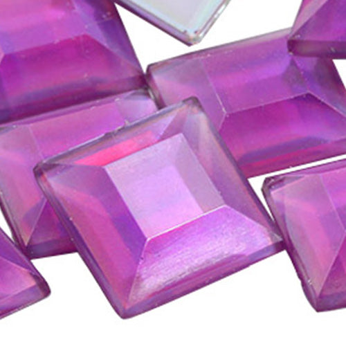 purple light amethyst square flat back acrylic gems plastic rhinestones for craft gemstones body jewels face skin cabochons embellishments cosplay prop making jewelry making party diy crafts costume making scrapbooking high quality allstarco décor stones larp events film making