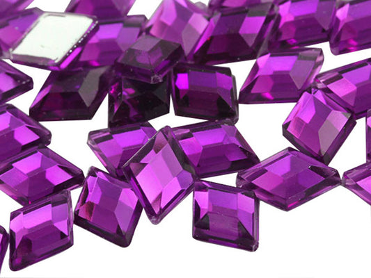 purple light amethyst diamond flat back acrylic gems plastic rhombus rhinestones for craft gemstones body jewels face skin cabochons embellishments cosplay prop making jewelry making party diy crafts costume making scrapbooking high quality allstarco décor stones larp events film making