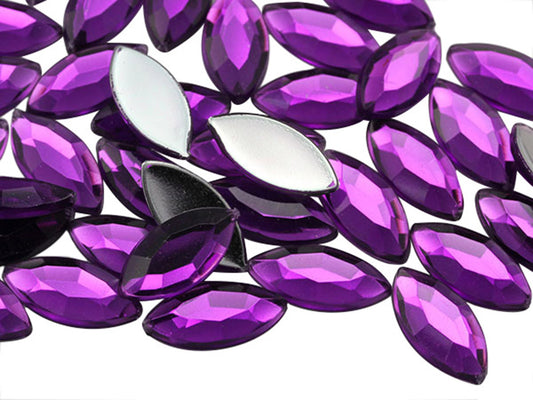 purple light amethyst navette flat back acrylic gems plastic marquise horse eye rhinestones for craft gemstones body jewels face skin cabochons embellishments cosplay prop making jewelry making party diy crafts costume making scrapbooking high quality allstarco décor stones larp events film making