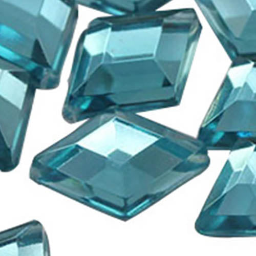 blue aqua light diamond flat back acrylic gems plastic rhombus rhinestones for craft gemstones body jewels face skin cabochons embellishments cosplay prop making jewelry making party diy crafts costume making scrapbooking high quality allstarco décor stones larp events film making