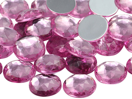 pink rose light round circle flat back acrylic gems plastic rhinestones for craft gemstones body jewels face skin cabochons embellishments cosplay prop making jewelry making party diy crafts costume making scrapbooking high quality allstarco décor stones larp events film making card making crafting school kids fun creative crafting bling bedazzler bling phone cases laptop costume making garment