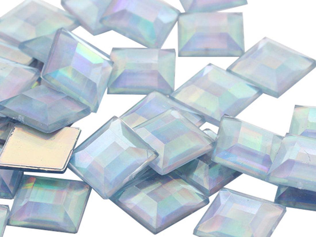 blue light sapphire ab square flat back acrylic gems plastic rhinestones for craft gemstones body jewels face skin cabochons embellishments cosplay prop making jewelry making party diy crafts costume making scrapbooking high quality allstarco décor stones larp events film making