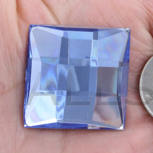blue light sapphire  square extra large big huge jumbo flat back acrylic gems plastic rhinestones for craft gemstones body jewels face skin cabochons embellishments cosplay prop making jewelry making party diy crafts costume making scrapbooking high quality allstarco décor stones larp events film making