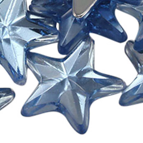 light blue sapphire star flat back acrylic gems plastic rhinestones for craft gemstones body jewels face skin cabochons embellishments cosplay prop making jewelry making party diy crafts costume making scrapbooking high quality allstarco décor stones larp events film making