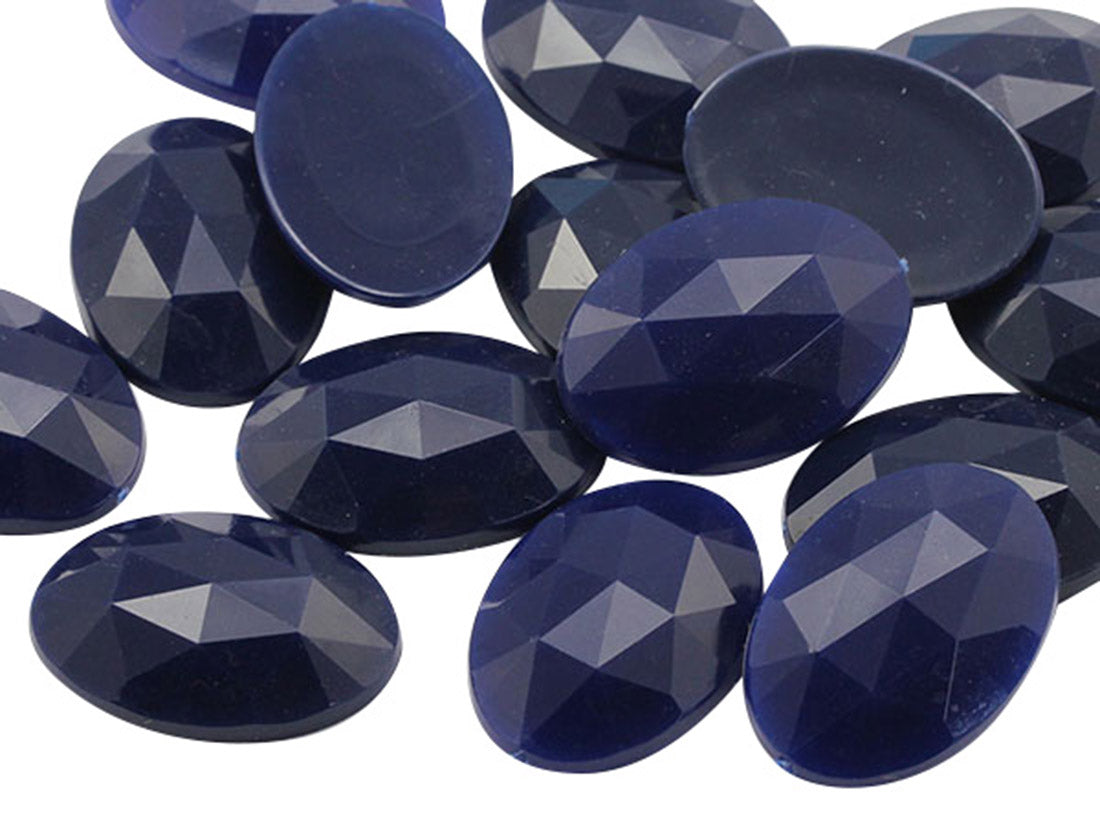 blue navy opaque oval flat back acrylic gems plastic rhinestones for craft gemstones body jewels face skin cabochons embellishments cosplay prop making jewelry making party diy crafts costume making scrapbooking high quality allstarco décor stones larp events film making card making crafting school kids fun creative