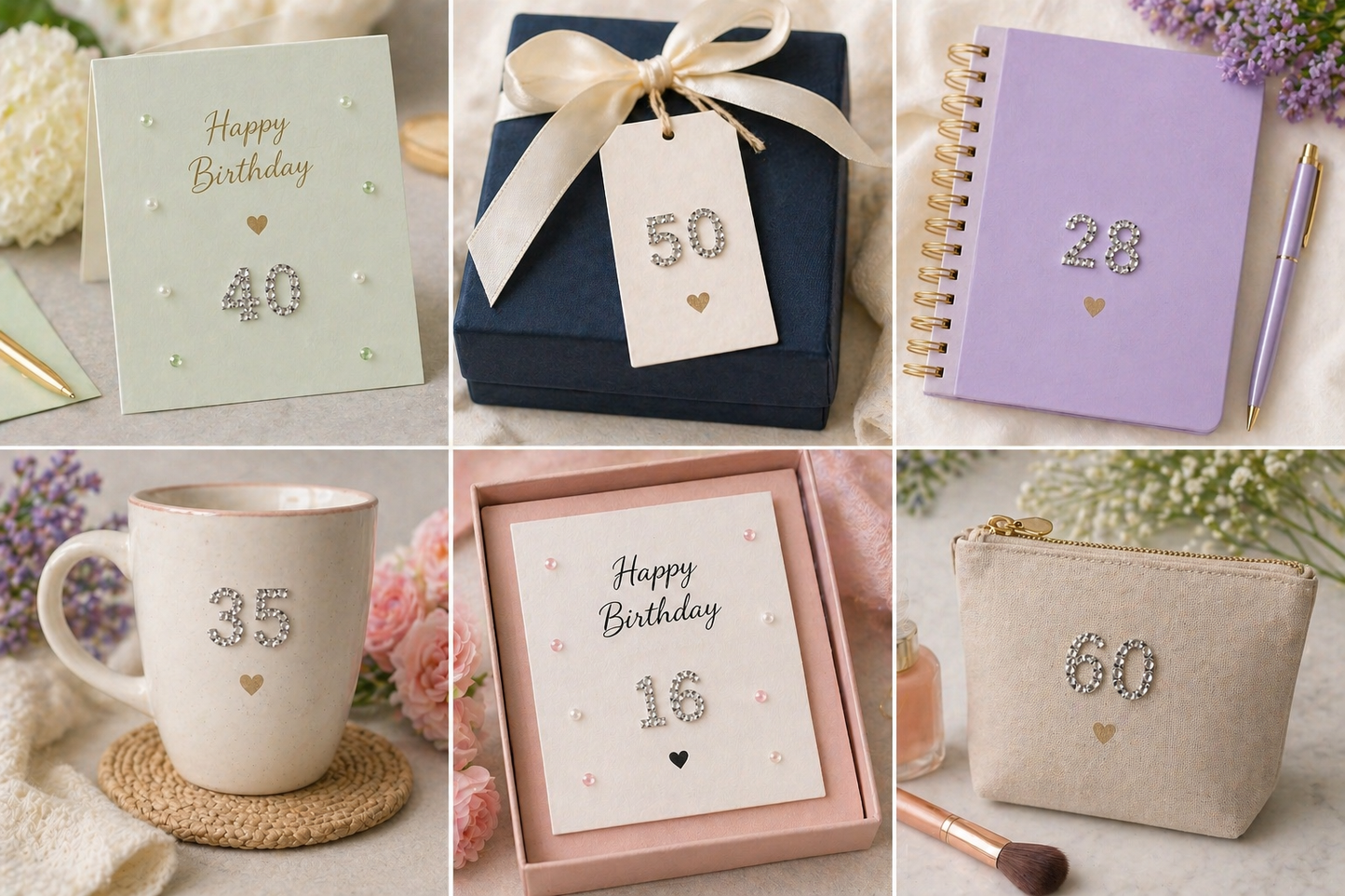 Rhinestone Number Stickers – Self Adhesive Crystal Bling Numbers (0–9) - 50 PCS