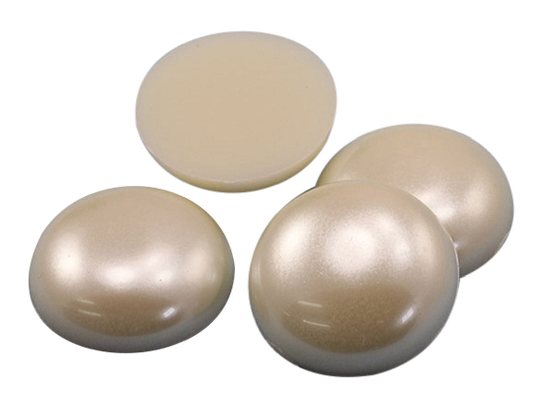 Pearl Flat Back Round Cabochons