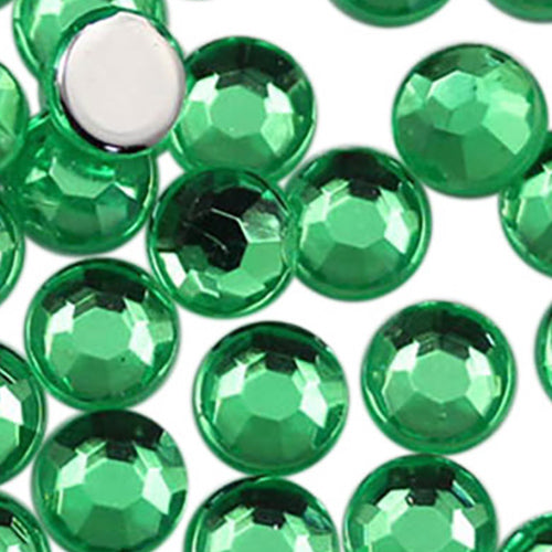 green peridot round circle flat back acrylic gems plastic rhinestones for craft gemstones body jewels face skin cabochons embellishments cosplay prop making jewelry making party diy crafts costume making scrapbooking high quality allstarco décor stones larp events film making card making crafting school kids fun creative