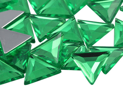 green peridot triangle flat back acrylic gems plastic rhinestones for craft gemstones body jewels face skin cabochons embellishments cosplay prop making jewelry making party diy crafts costume making scrapbooking high quality allstarco décor stones larp events film making