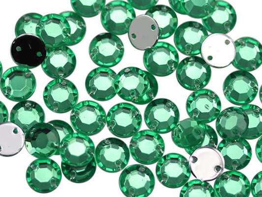 green peridot sew on rhinestones flat back acrylic gems jewels gemstones sewing embellishments garment making diy craft costume making