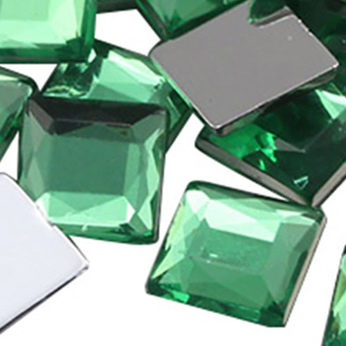 green peridot square flat back acrylic gems plastic rhinestones for craft gemstones body jewels face skin cabochons embellishments cosplay prop making jewelry making party diy crafts costume making scrapbooking high quality allstarco décor stones larp events film making