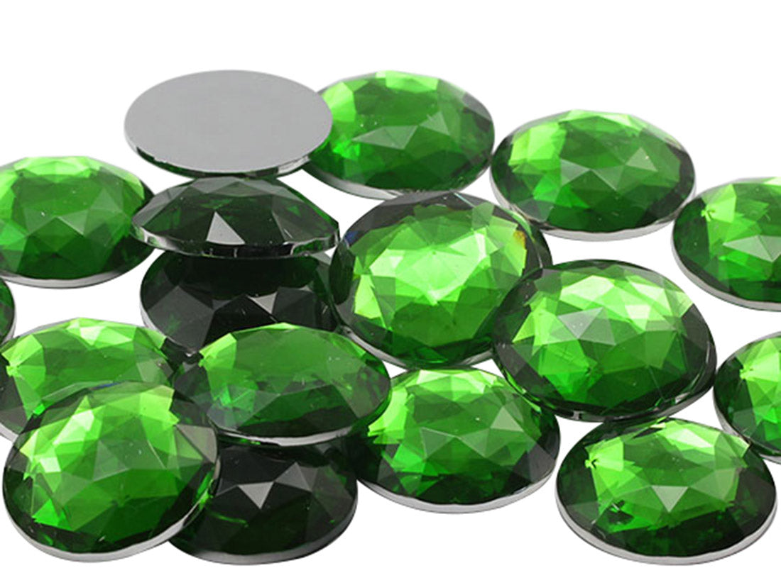 green peridot round circle flat back acrylic gems plastic rhinestones for craft gemstones body jewels face skin cabochons embellishments cosplay prop making jewelry making party diy crafts costume making scrapbooking high quality allstarco décor stones larp events film making card making crafting school kids fun creative crafting bling bedazzler bling phone cases laptop costume making garment