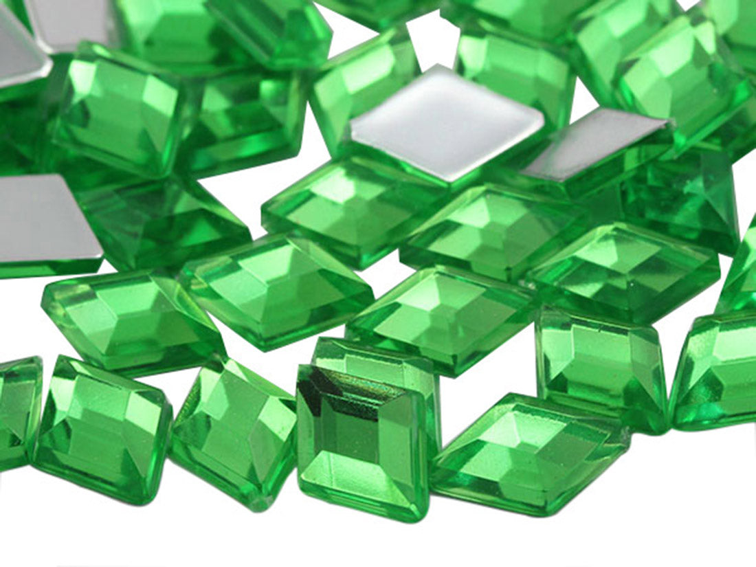 green peridot diamond flat back acrylic gems plastic rhombus rhinestones for craft gemstones body jewels face skin cabochons embellishments cosplay prop making jewelry making party diy crafts costume making scrapbooking high quality allstarco décor stones larp events film making