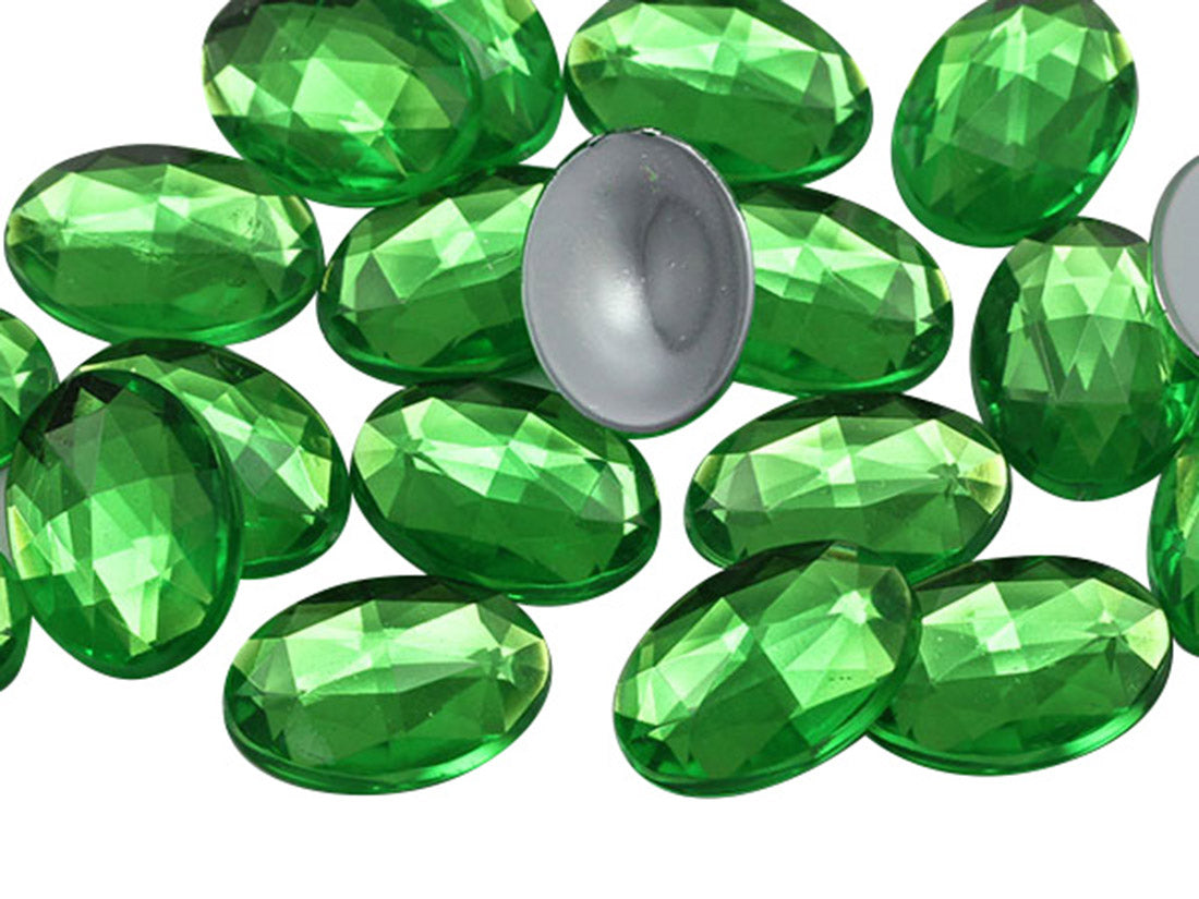 green peridot oval flat back acrylic gems plastic rhinestones for craft gemstones body jewels face skin cabochons embellishments cosplay prop making jewelry making party diy crafts costume making scrapbooking high quality allstarco décor stones larp events film making card making crafting school kids fun creative