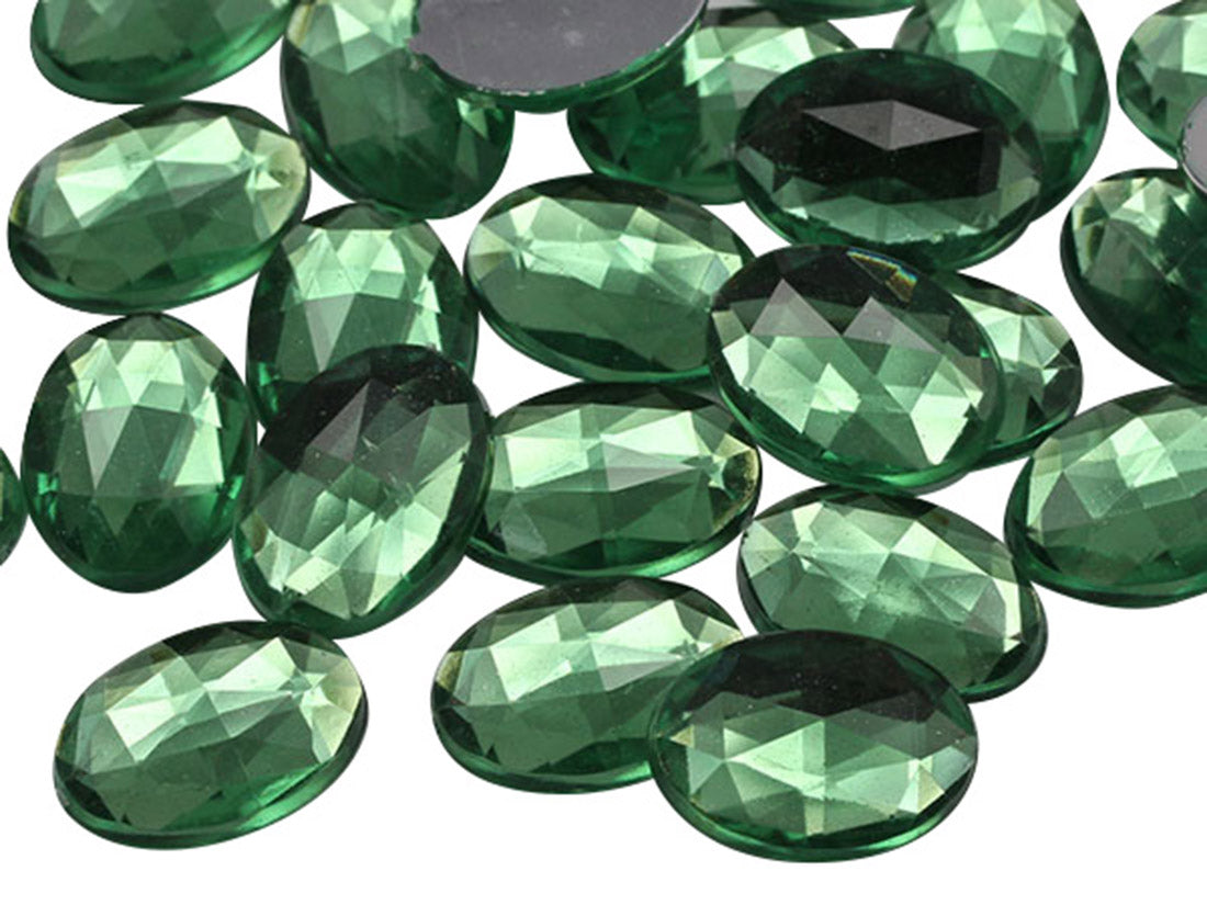 green peridot oval flat back acrylic gems plastic rhinestones for craft gemstones body jewels face skin cabochons embellishments cosplay prop making jewelry making party diy crafts costume making scrapbooking high quality allstarco décor stones larp events film making card making crafting school kids fun creative