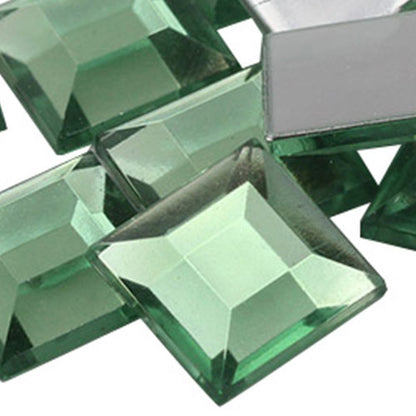 green peridot square flat back acrylic gems plastic rhinestones for craft gemstones body jewels face skin cabochons embellishments cosplay prop making jewelry making party diy crafts costume making scrapbooking high quality allstarco décor stones larp events film making