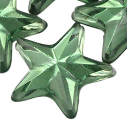 green peridot star flat back acrylic gems plastic rhinestones for craft gemstones body jewels face skin cabochons embellishments cosplay prop making jewelry making party diy crafts costume making scrapbooking high quality allstarco décor stones larp events film making