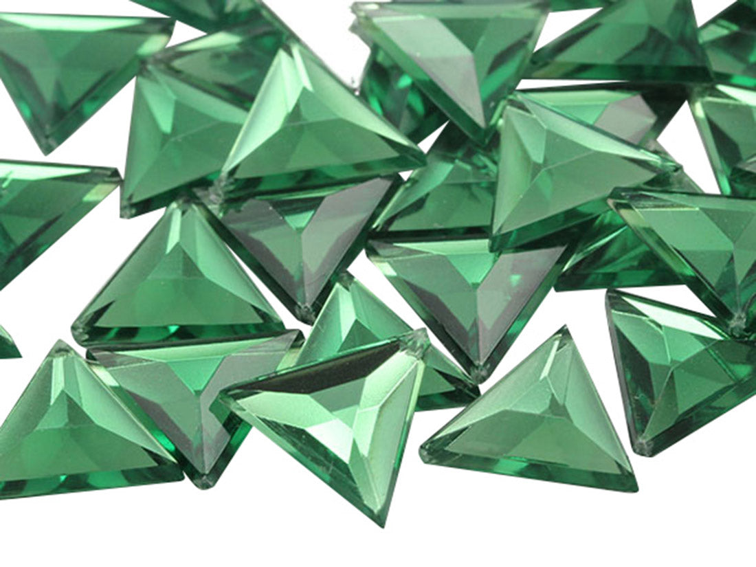 green peridot triangle flat back acrylic gems plastic rhinestones for craft gemstones body jewels face skin cabochons embellishments cosplay prop making jewelry making party diy crafts costume making scrapbooking high quality allstarco décor stones larp events film making