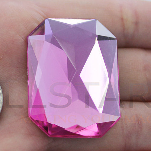 pink light rose extra large octagon flat back huge giant jumbo acrylic gems plastic rhinestones for craft gemstones body jewels face skin cabochons embellishments cosplay prop making jewelry making party diy crafts costume making scrapbooking high quality allstarco décor stones larp events film making