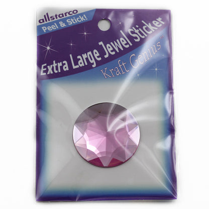 pink rose extra large stick on round gems plastic sticky jewels self adhesive circle rhinestones big gemstones huge stones acrylic cabochons for cosplay prop making steven universe diy craft furniture embellishments display merchandising windows décor walls theater decoration film making lead free with glue peel and stick stickon allstarco