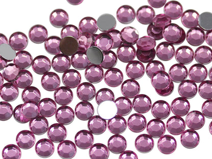 pink light rose round circle flat back acrylic gems plastic rhinestones for craft gemstones body jewels face skin cabochons embellishments cosplay prop making jewelry making party diy crafts costume making scrapbooking high quality allstarco décor stones larp events film making card making crafting school kids fun creative