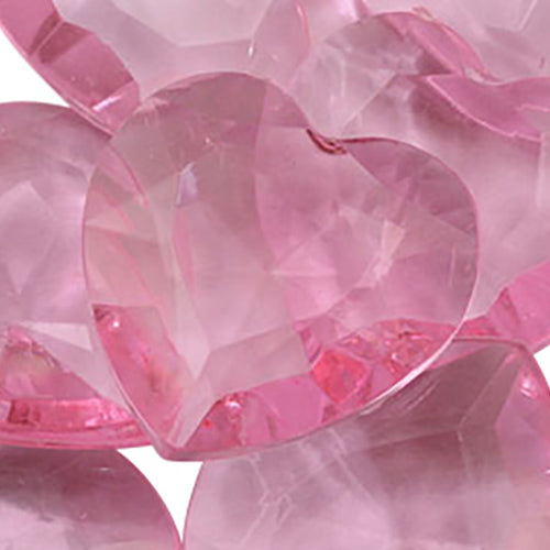 pink rose heart valentine's day love acrylic pointed back point back gems treasure jewels plastic gemstones for games parties pirate bounty hunt stones for treasure chests party favors center pieces table scatters theatrical swashbuckler jewels props larp easter egg hunt allstarco