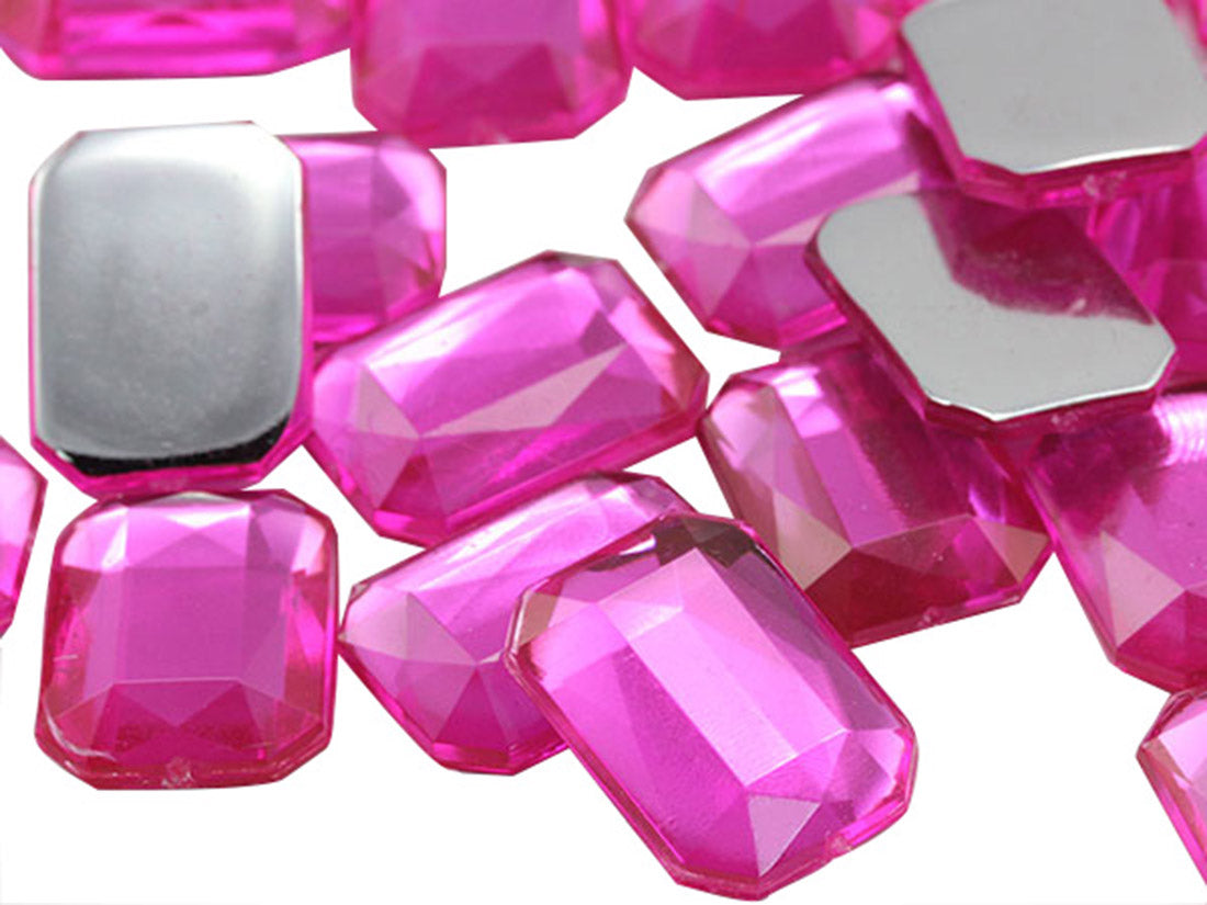 pink hot octagon flat back acrylic gems plastic rhinestones for craft gemstones body jewels face skin cabochons embellishments cosplay prop making jewelry making party diy crafts costume making scrapbooking high quality allstarco décor stones larp events film making