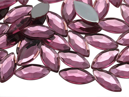 pink light rose navette flat back acrylic gems plastic marquise horse eye rhinestones for craft gemstones body jewels face skin cabochons embellishments cosplay prop making jewelry making party diy crafts costume making scrapbooking high quality allstarco décor stones larp events film making