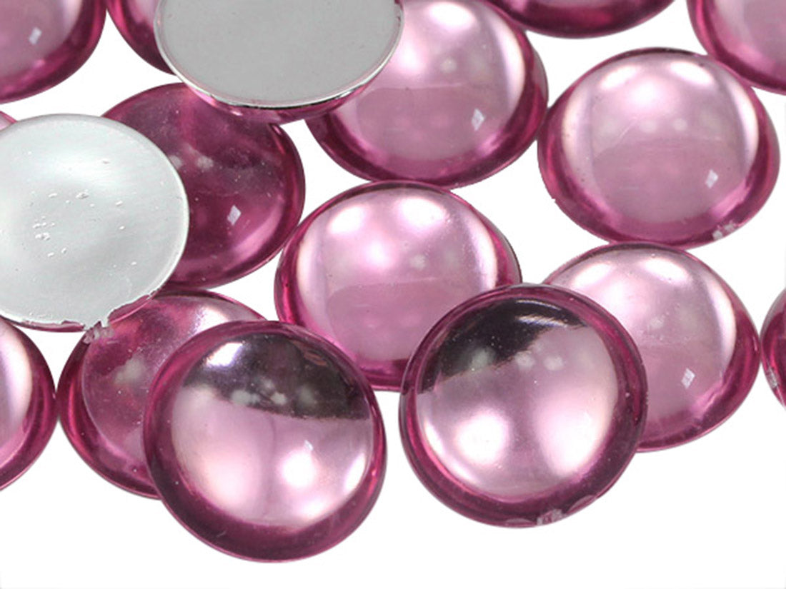 pink rose light round circle cabochon pearls flat back acrylic gems plastic rhinestones for craft gemstones body jewels face skin cabochons embellishments cosplay prop making jewelry making party diy crafts costume making scrapbooking high quality allstarco décor stones larp events film making card making crafting school kids fun creative