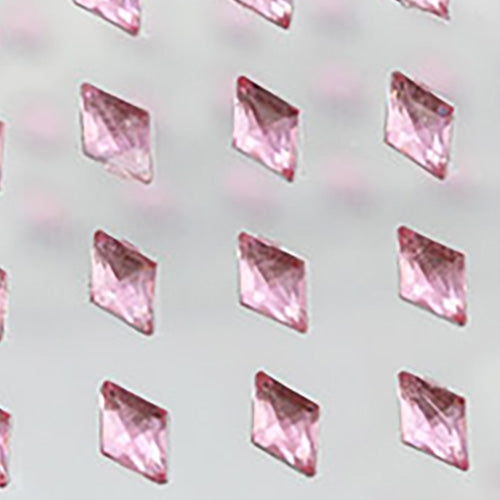 pink rose diamond rhombus stick on gems self adhesive jewels lead free face stones party cosplay face gemstones rhinestones card making invitations body jewels skin phone craft embellishments with glue sparkle crafting scrapbooking diy peel and stick halloween birthday wedding shinny allstarco plastic sticky jewels stickon stick-on rhinestones