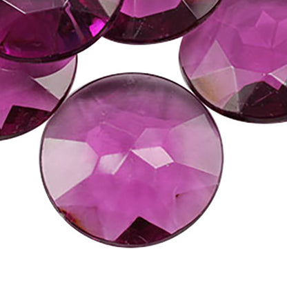 purple amethyst round acrylic pointed back point back gems treasure jewels plastic gemstones for games parties pirate bounty hunt stones for treasure chests party favors center pieces table scatters theatrical swashbuckler jewels props larp easter egg hunt allstarco