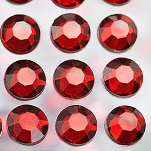 red ruby round sticky rhinestones stick on gems self adhesive jewels lead free  face stones party cosplay face gemstones rhinestones card making invitations body jewels skin phone craft embellishments with glue sparkle crafting scrapbooking diy peel and stick halloween birthday wedding shinny allstarco plastic sticky back jewels stickon stick-on rave jewels diy flat back