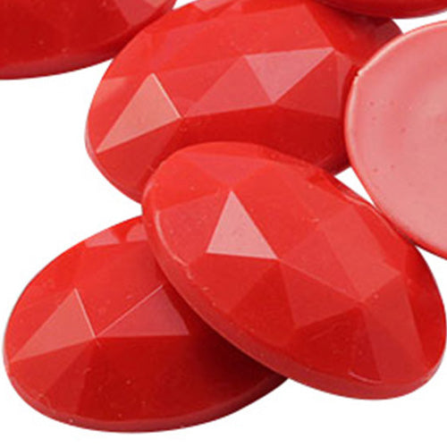 red opaque oval flat back acrylic gems plastic rhinestones for craft gemstones body jewels face skin cabochons embellishments cosplay prop making jewelry making party diy crafts costume making scrapbooking high quality allstarco décor stones larp events film making card making crafting school kids fun creative