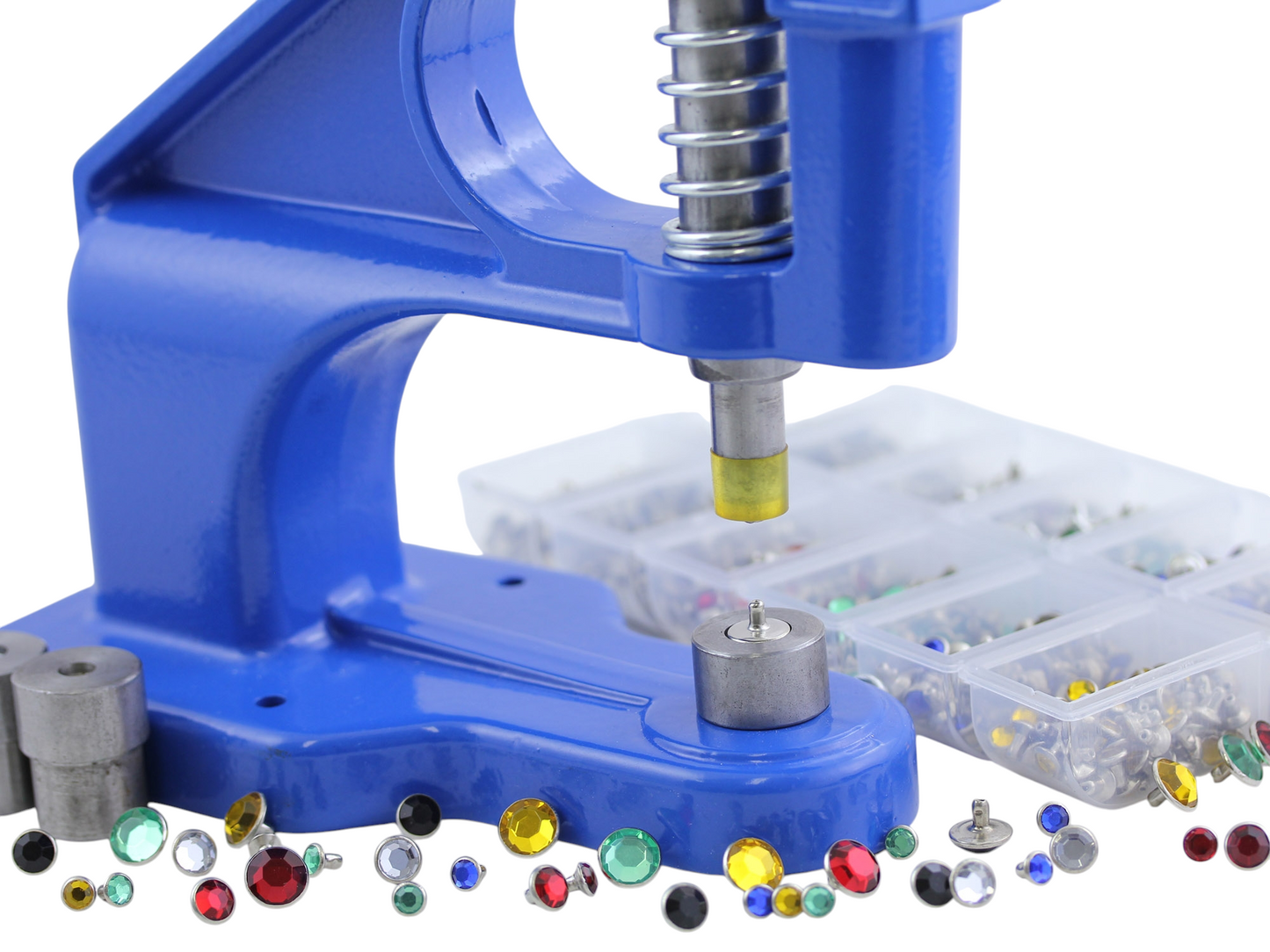 Starter Kit - Stud Setter Plus 1050 Rhinestone Rivets In 3 Sizes And 6 Assorted Colors