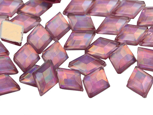 pink rose ab diamond flat back acrylic gems plastic rhombus rhinestones for craft gemstones body jewels face skin cabochons embellishments cosplay prop making jewelry making party diy crafts costume making scrapbooking high quality allstarco décor stones larp events film making