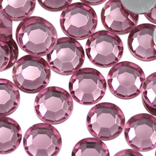 pink light rose round circle flat back acrylic gems plastic rhinestones for craft gemstones body jewels face skin cabochons embellishments cosplay prop making jewelry making party diy crafts costume making scrapbooking high quality allstarco décor stones larp events film making card making crafting school kids fun creative