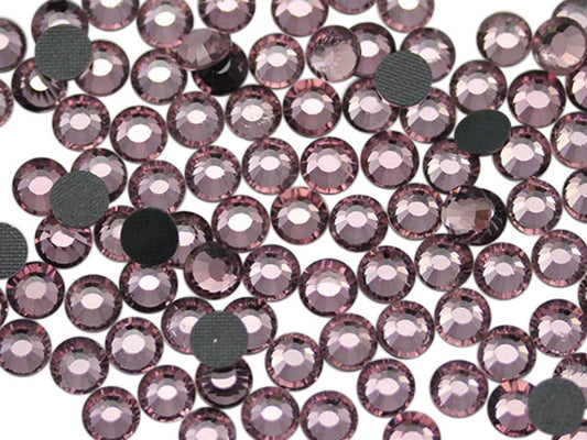 pink rose hotfix rhinestones heat set glass gems iron on nail art jewels garment embellishments hot glue décor gems hot fix stones for diy crafts clothing design allstarco