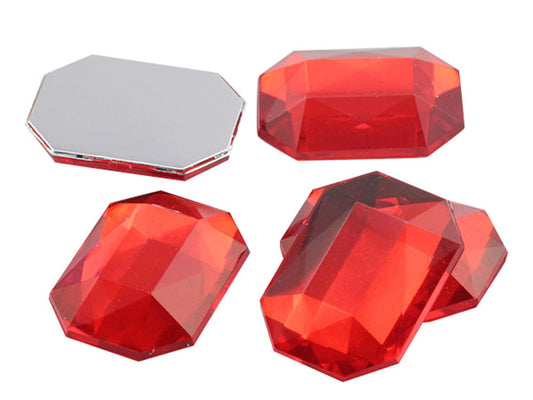 red light siam ruby octagon flat back acrylic gems plastic rhinestones for craft gemstones body jewels face skin cabochons embellishments cosplay prop making jewelry making party diy crafts costume making scrapbooking high quality allstarco décor stones larp events film making