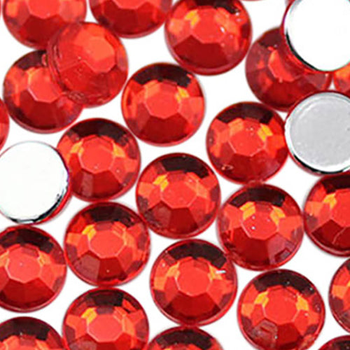 red ruby light siam bright round circle flat back acrylic gems plastic rhinestones for craft gemstones body jewels face skin cabochons embellishments cosplay prop making jewelry making party diy crafts costume making scrapbooking high quality allstarco décor stones larp events film making card making crafting school kids fun creative