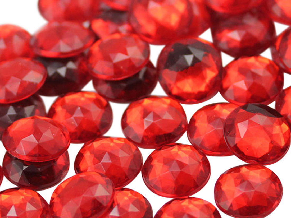 red ruby siam light bright round circle flat back acrylic gems plastic rhinestones for craft gemstones body jewels face skin cabochons embellishments cosplay prop making jewelry making party diy crafts costume making scrapbooking high quality allstarco décor stones larp events film making card making crafting school kids fun creative crafting bling bedazzler bling phone cases laptop costume making garment