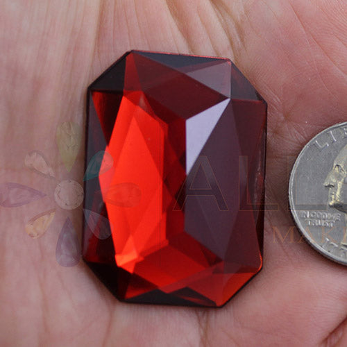 red dark ruby garnet extra large octagon flat back huge giant jumbo acrylic gems plastic rhinestones for craft gemstones body jewels face skin cabochons embellishments cosplay prop making jewelry making party diy crafts costume making scrapbooking high quality allstarco décor stones larp events film making