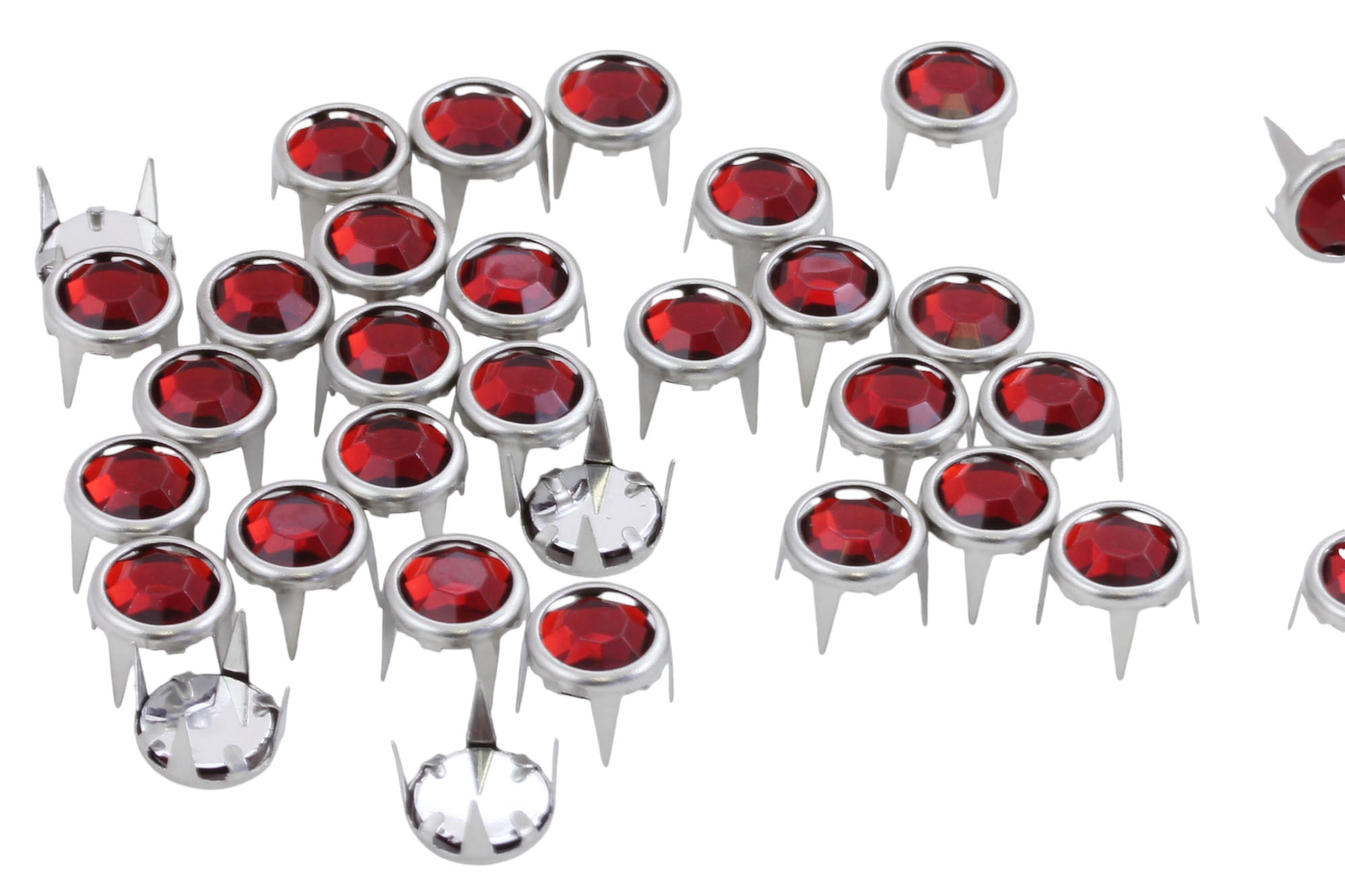 Red Ruby Round Rhinestones for Bedazzler - Bright Acrylic Gems for DIY ...
