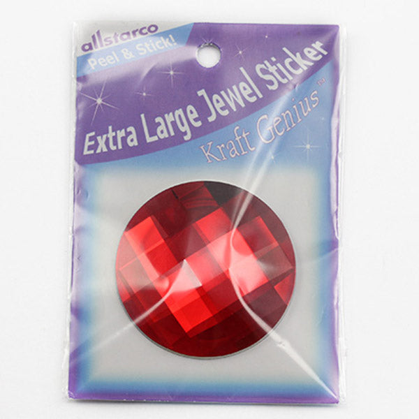 red ruby extra large stick on round gems plastic sticky jewels self adhesive circle rhinestones big gemstones huge stones acrylic cabochons for cosplay prop making steven universe diy craft furniture embellishments display merchandising windows décor walls theater decoration film making lead free with glue peel and stick stickon allstarco