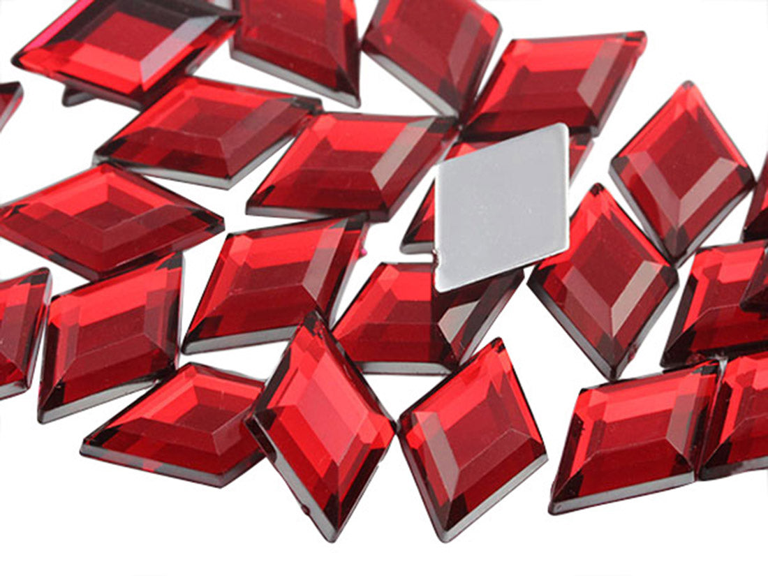 red ruby diamond raven forehead flat back acrylic gems plastic rhombus rhinestones for craft gemstones body jewels face skin cabochons embellishments cosplay prop making jewelry making party diy crafts costume making scrapbooking high quality allstarco décor stones larp events film making