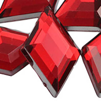 red ruby diamond raven forehead flat back acrylic gems plastic rhombus rhinestones for craft gemstones body jewels face skin cabochons embellishments cosplay prop making jewelry making party diy crafts costume making scrapbooking high quality allstarco décor stones larp events film making