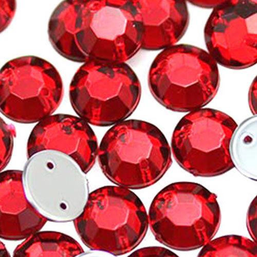 red ruby sew on rhinestones flat back acrylic gems jewels gemstones sewing embellishments garment making diy craft costume making