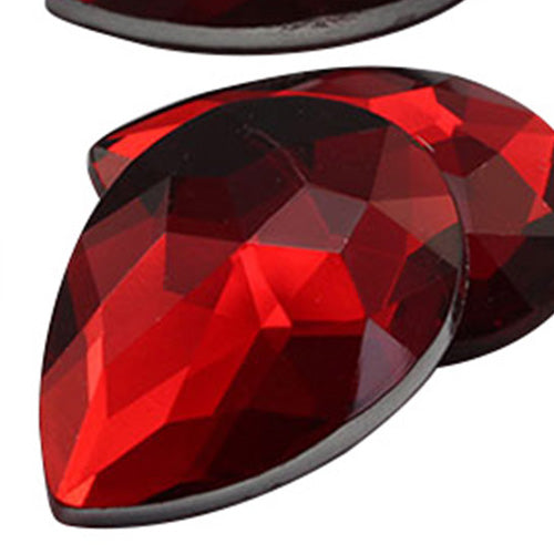 red ruby teardrop flat back acrylic gems pear tear drop plastic rhinestones for craft gemstones body jewels face skin cabochons embellishments cosplay prop making jewelry making party diy crafts costume making scrapbooking high quality allstarco décor stones larp events film making