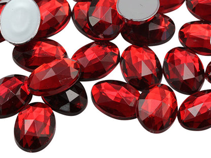 red ruby oval flat back acrylic gems plastic rhinestones for craft gemstones body jewels face skin cabochons embellishments cosplay prop making jewelry making party diy crafts costume making scrapbooking high quality allstarco décor stones larp events film making card making crafting school kids fun creative