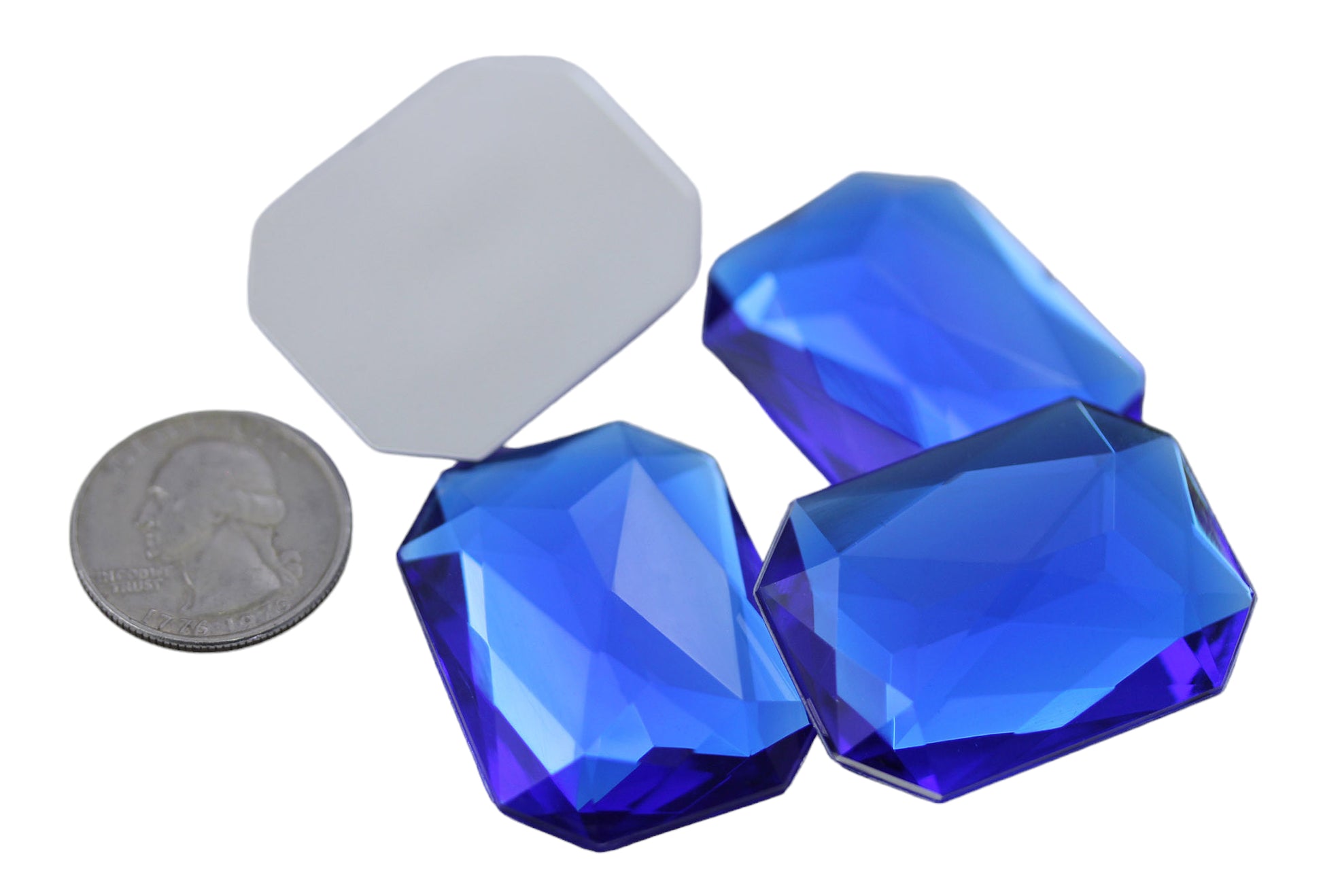 blue sapphire extra large octagon flat back huge giant jumbo acrylic gems plastic rhinestones for craft gemstones body jewels face skin cabochons embellishments cosplay prop making jewelry making party diy crafts costume making scrapbooking high quality allstarco décor stones larp events film making
