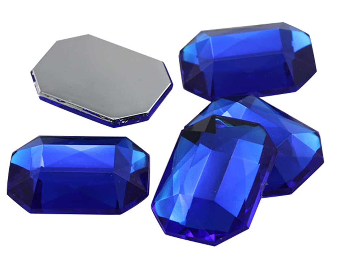 blue sapphire octagon flat back acrylic gems plastic rhinestones for craft gemstones body jewels face skin cabochons embellishments cosplay prop making jewelry making party diy crafts costume making scrapbooking high quality allstarco décor stones larp events film making